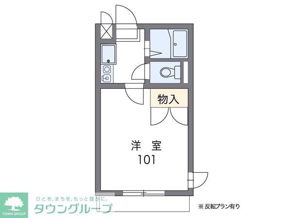 レオパレス上平間ACTの物件間取画像